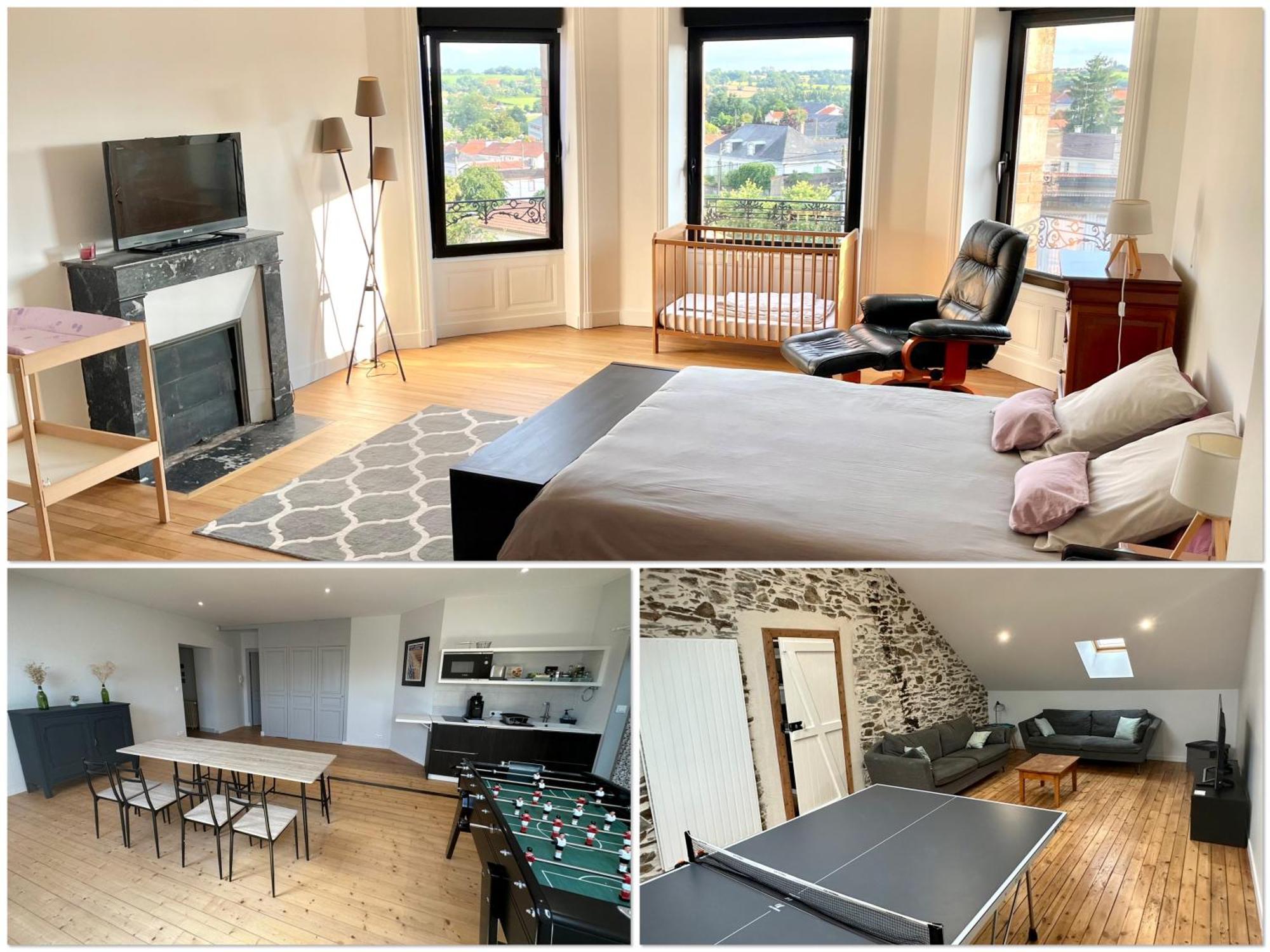 Appartement 160M2 - 2E Etage Maison De Maitre Beaupréau-en-Mauges Dış mekan fotoğraf